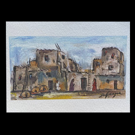 Notecard: Small Bread Baking Day in the Pueblo