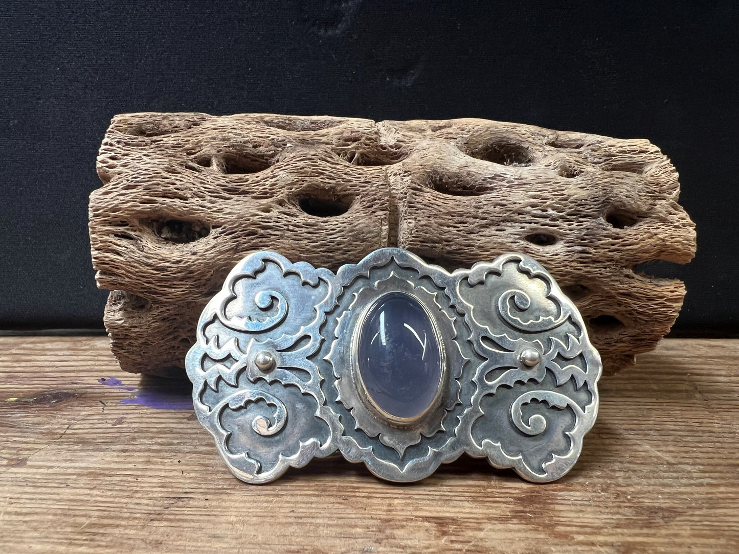 Belt Buckle: Sterling Silver Blue Cal Sydney