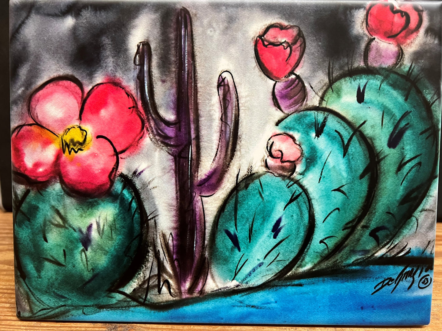 Tile: Cactus Bloom