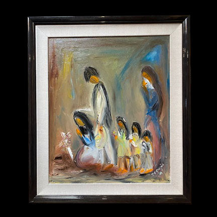 Original Oil Panting: The Sad Moment