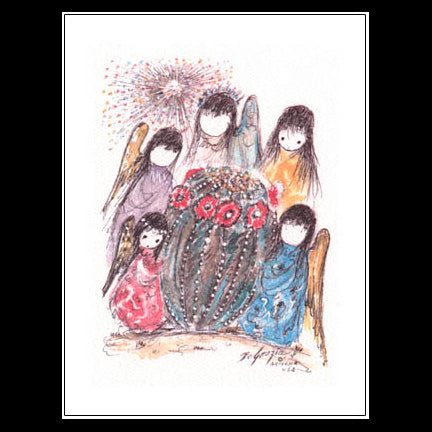 Notecard: Small Crown of Flowers