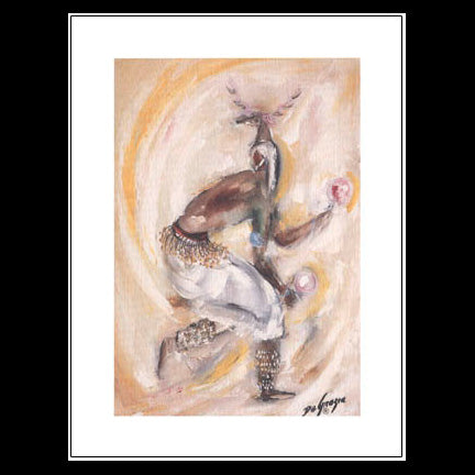 Notecard: Small Deer Dancer