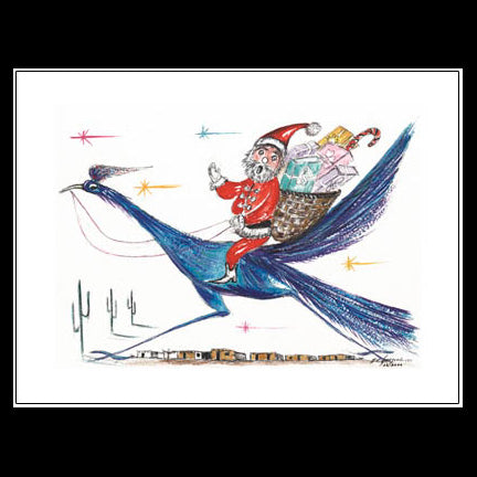 Notecard: Small Desert Santa Claus