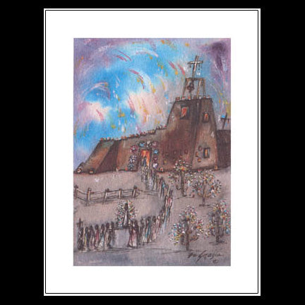 Notecard: Small Fiesta for Our Lady of Guadalupe