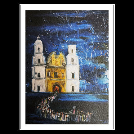 Notecard: Small Fiesta at San Xavier