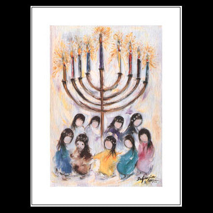Notecard: Small Hanukah