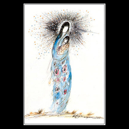 Notecard: Large Madonna of the Roses