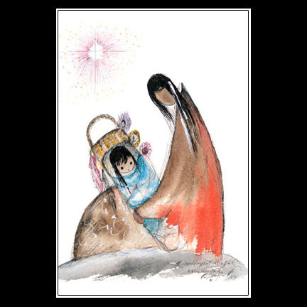 Notecard: Large Mother Silently Prays