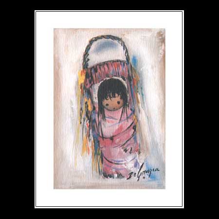 Notecard: Small The Pink Papoose