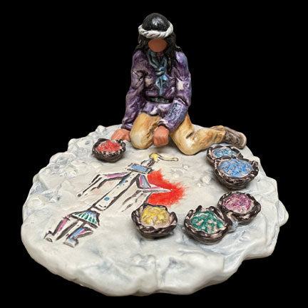 Goebel: Pueblo Sand Painter Figurine