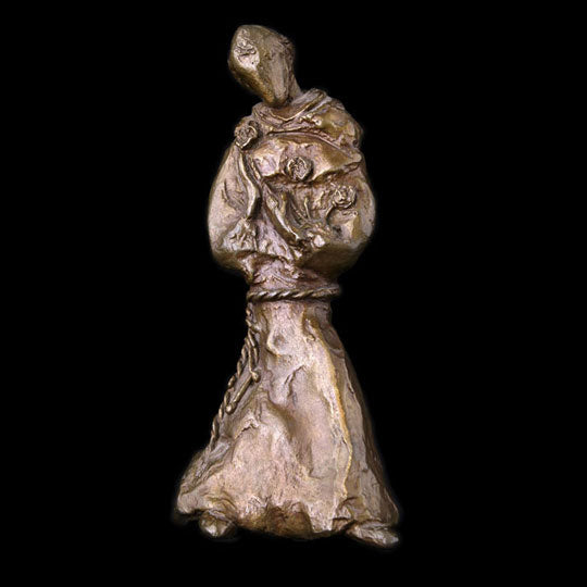 Sculpture: "The Rose and the Robe” Fray Serra (Bronze)