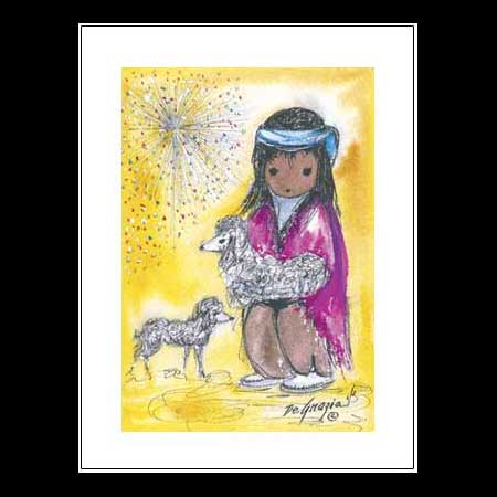 Notecard: Small Two Little Lambs