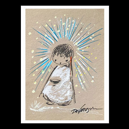 Notecard: Small Untitled—Girl with Bowl