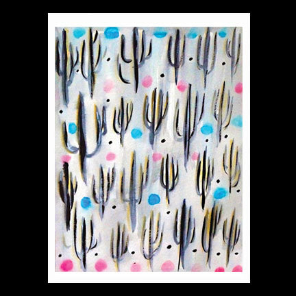 Notecard: Small Untitled-Saguaros