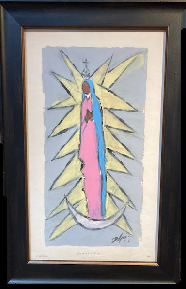 Hand Painted Screen Print: Guadalupe