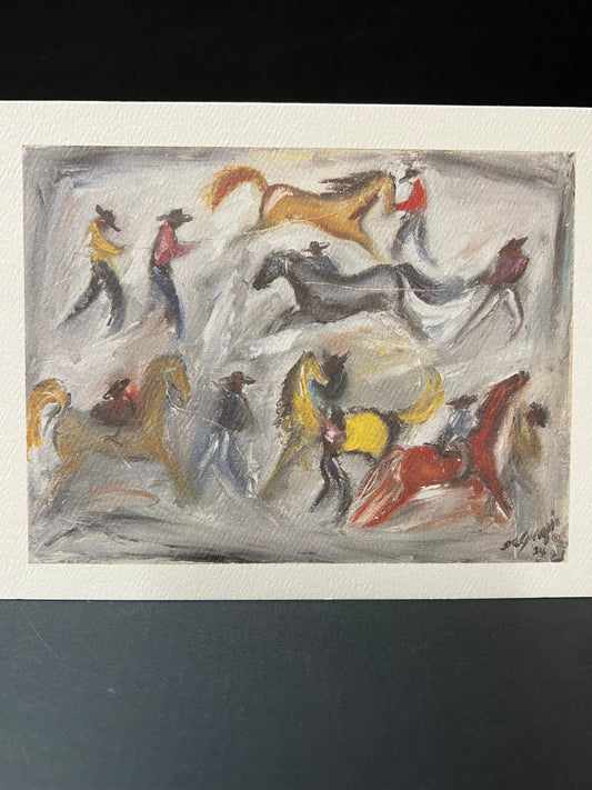 Small Notecard: Wild Horse Race