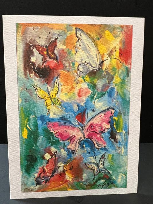 Small notecard: Butterflies