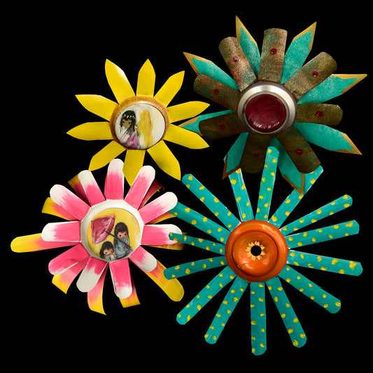 Tin Flowers: (Assorted)