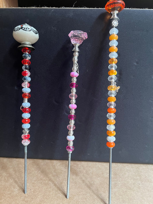 Garden Stake: Assorted Beaded