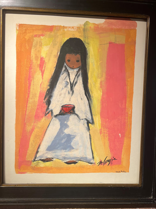 Original Screen Print: Girl Beggar