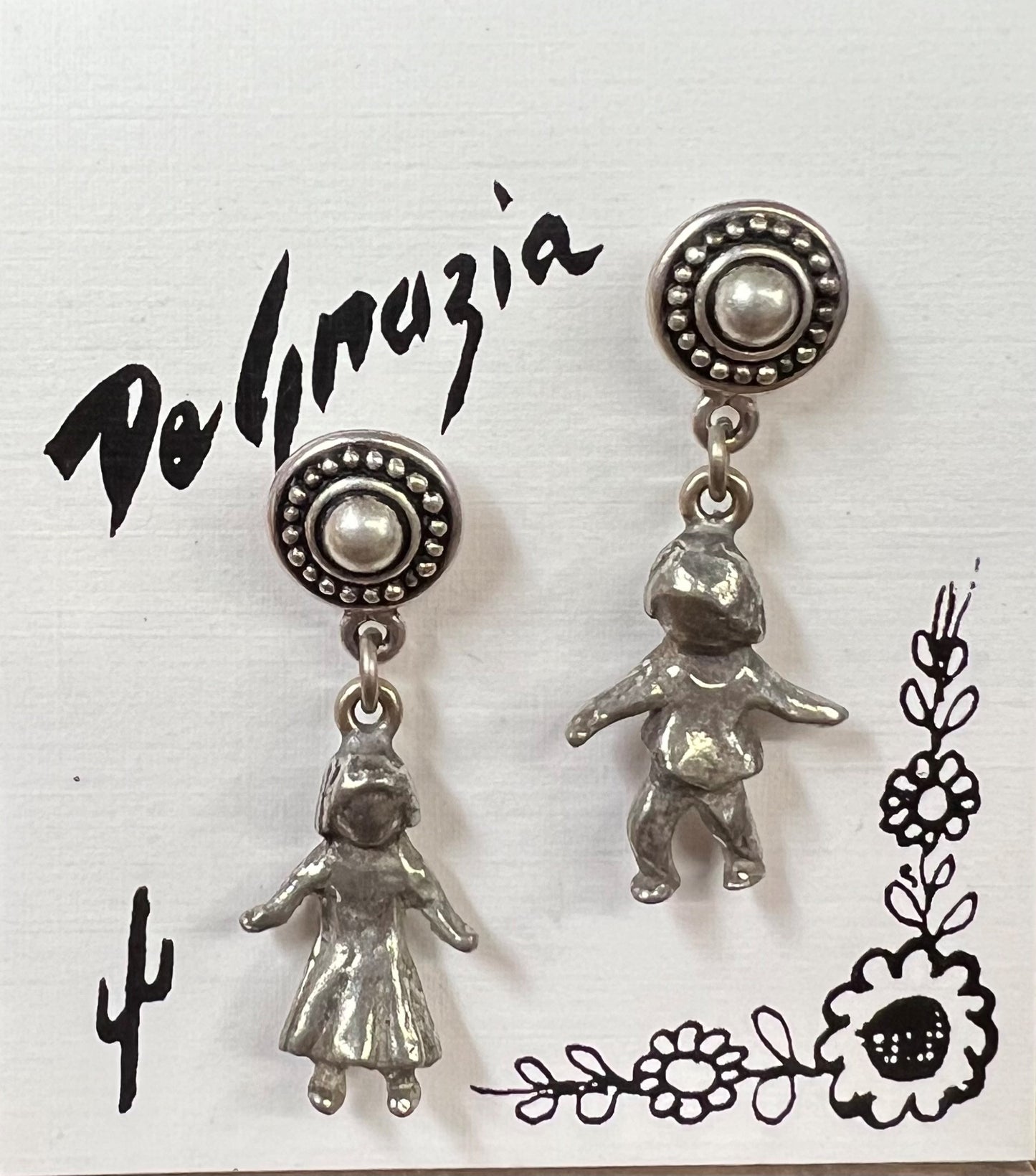 Earrings: Pewter