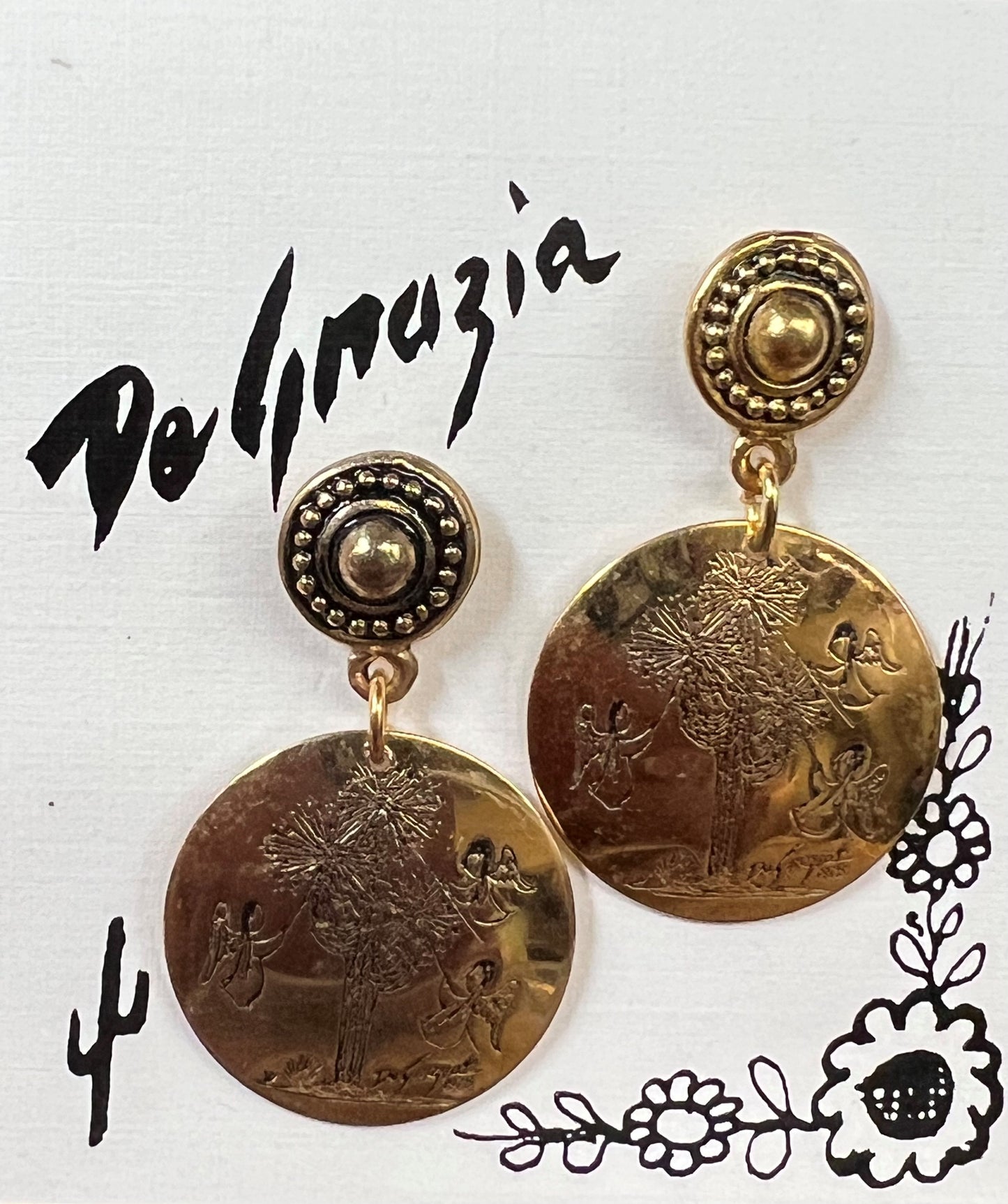 Earrings: Gold - Tone