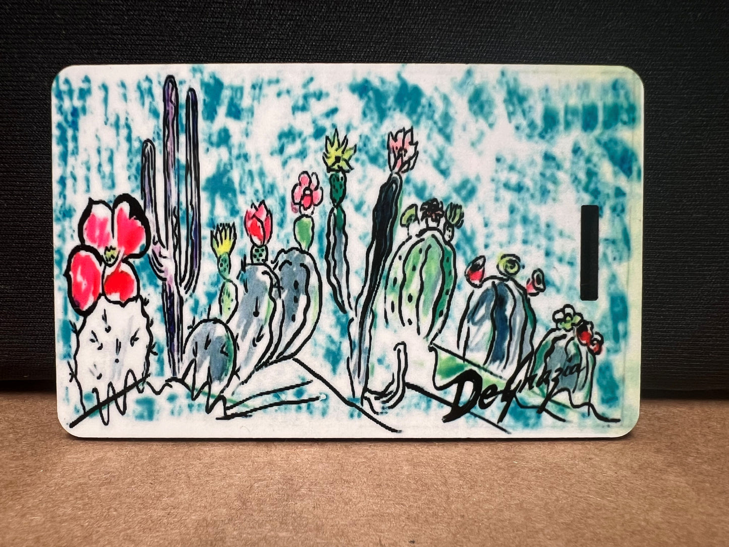 Luggage Tag: The Desert Blooms