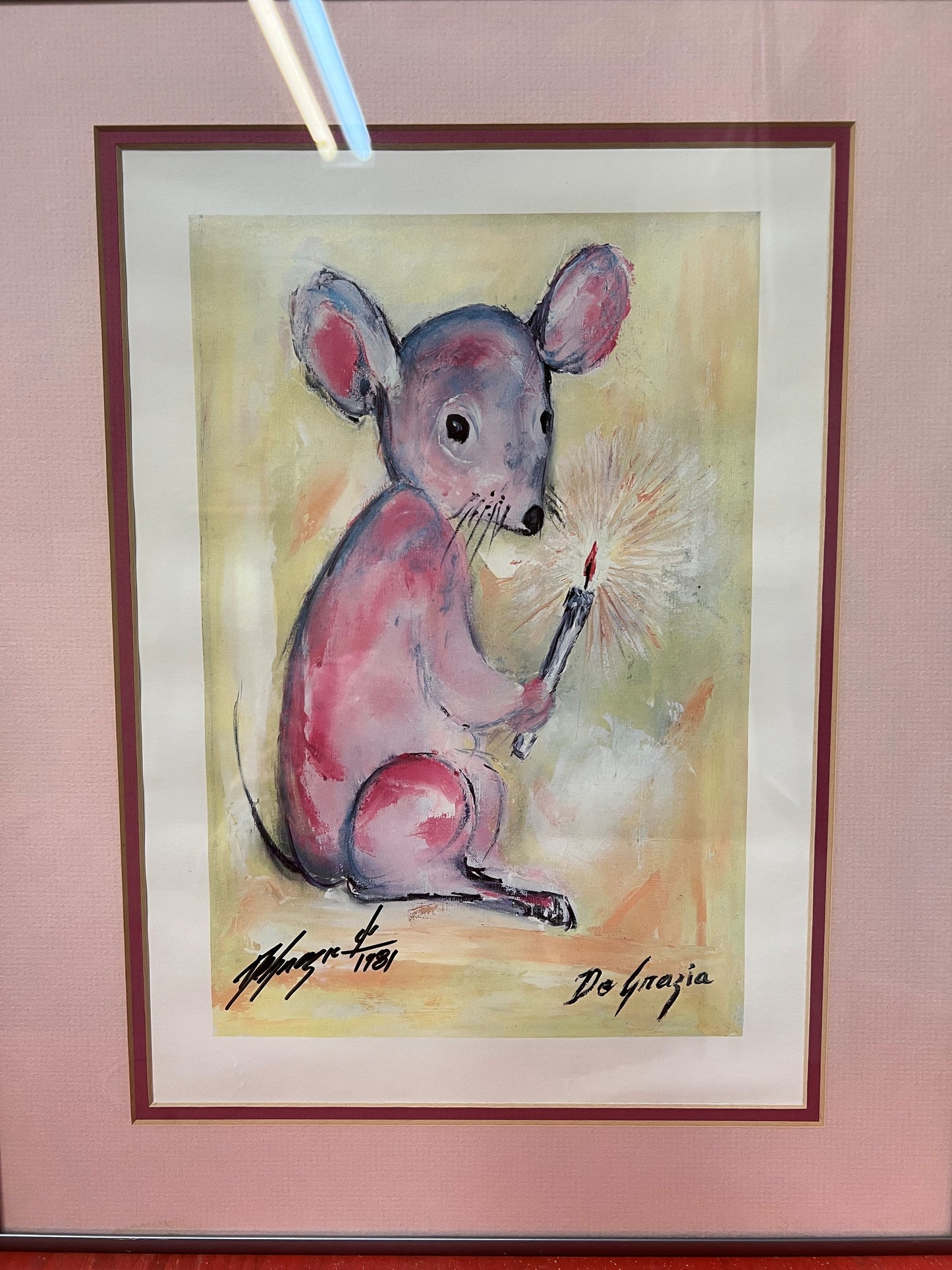 Framed Print: The Pink Mouse