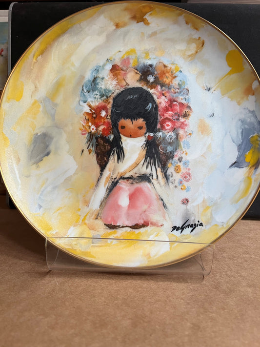 Plate: Flower Girl