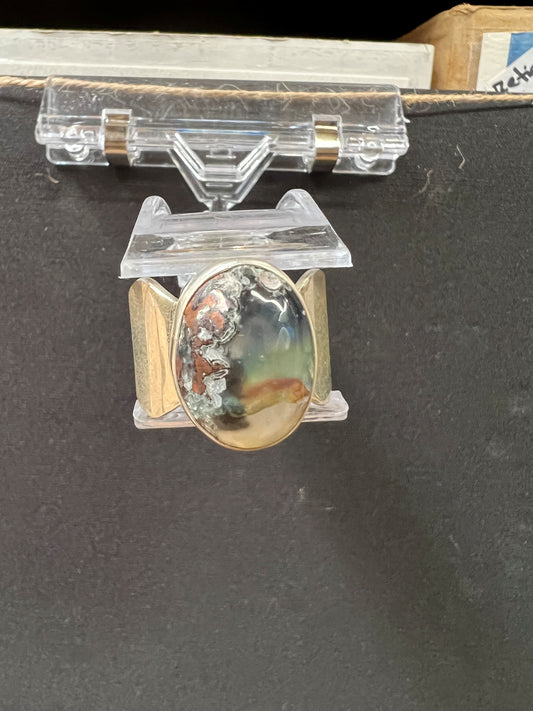 Ring: Sterling Silver Copper, Chisacola in Quartz