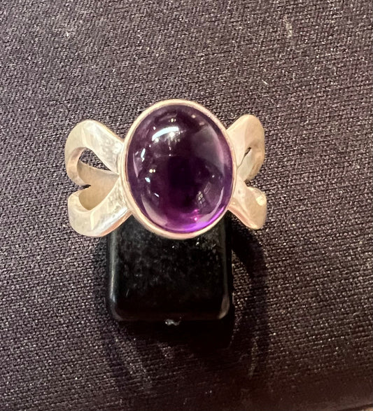 Ring Sterling Silver: Amethyst