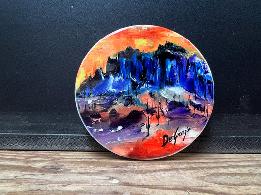 Coaster Set: Superstition Mountains(Orange)