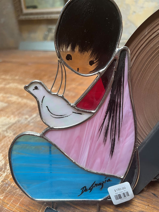 Stain Glass: The White Dove Figurine