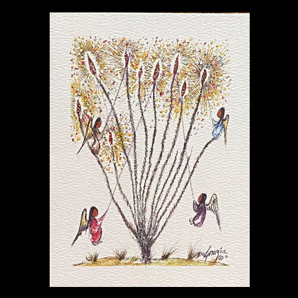 Small Notecard: Christmas Angels