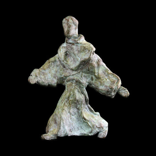 Sculpture: Bronze Fray Palou Dancing