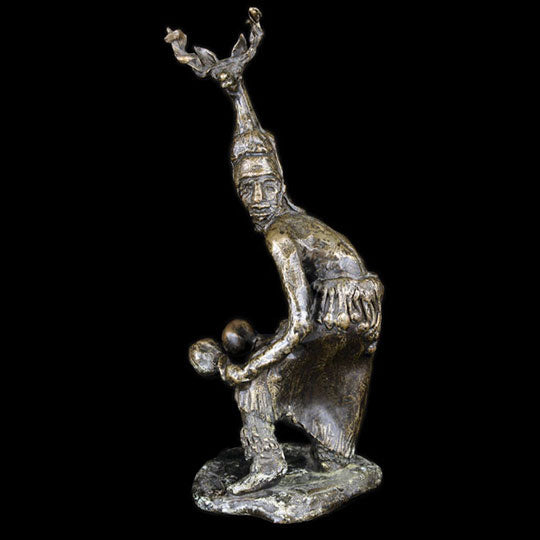 Sculpture: Bronze Yaqui Deer Dancer