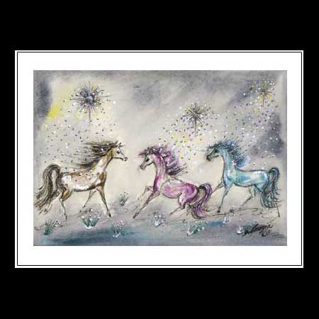 Small Notecard: Magic Horses