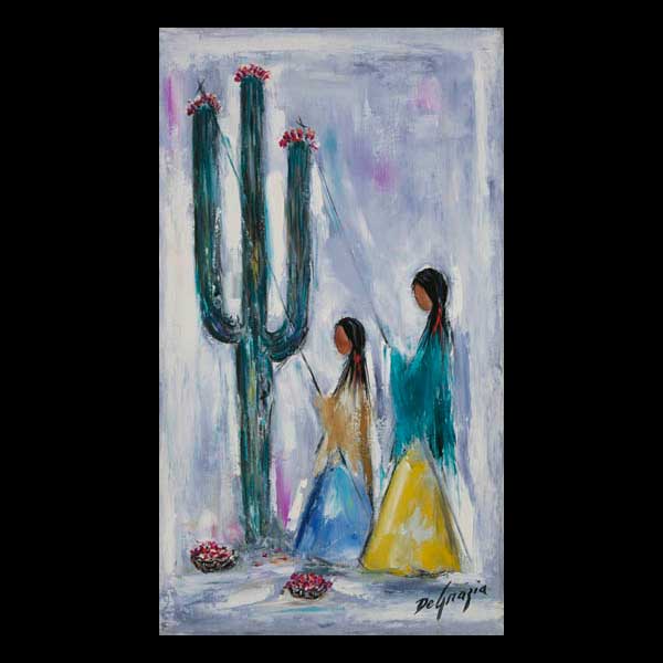 Print: Papago Saguaro Harvest