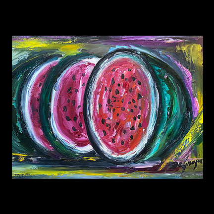 Tile: Three Watermelons