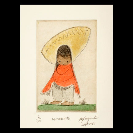 Color Etching: Muchachito