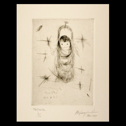 Black & White Etching: Papoose